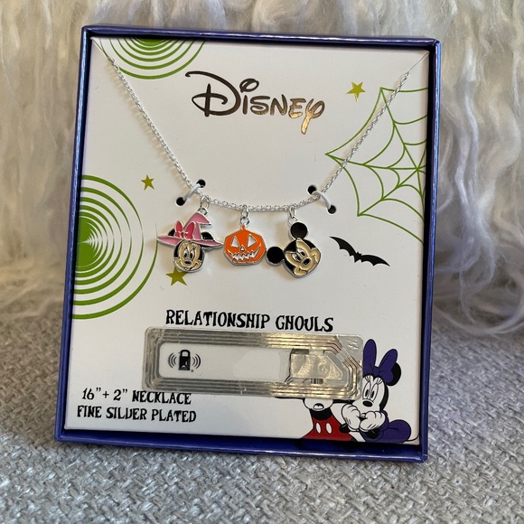 Disney Halloween Mickey & Minnie Necklace - Picture 1 of 2